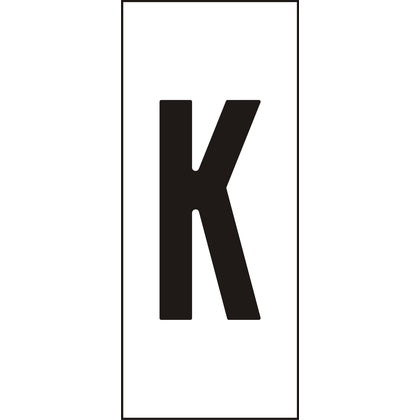Märksyst H25 Vit Bokstav K (Rexel)