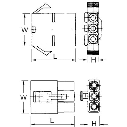 KOPPLINGSBLOCK RUNDST 3F (Rexel)