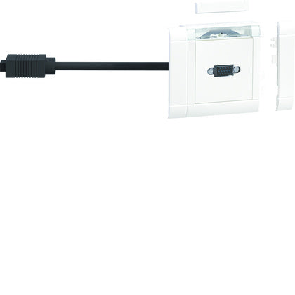 Uttag VGA komplett Vit (Rexel)