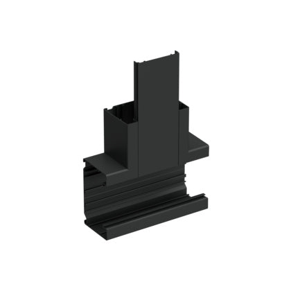 T-stycke 120/72 alu svart (Rexel)