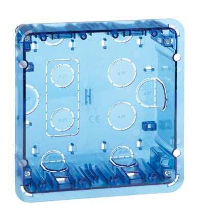 Väggbox 2-fack inbyggn box (Rexel)