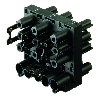 Förgrblock 5p in/ut +6x3p ut s (Rexel)
