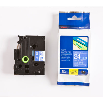 TAPE 24MM VIT/BLÅ (Rexel)