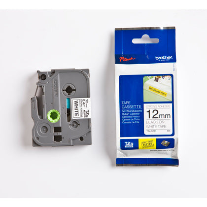 TAPE 12MM SVART/VIT (Rexel)