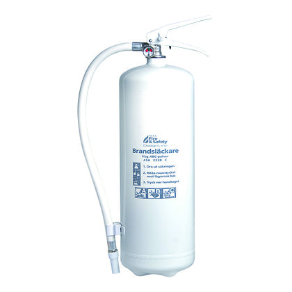 Pulversläckare 6 kg 43A Vit (Rexel)