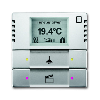 TERMOSTATDISPLAY 2P STÅL (Rexel)
