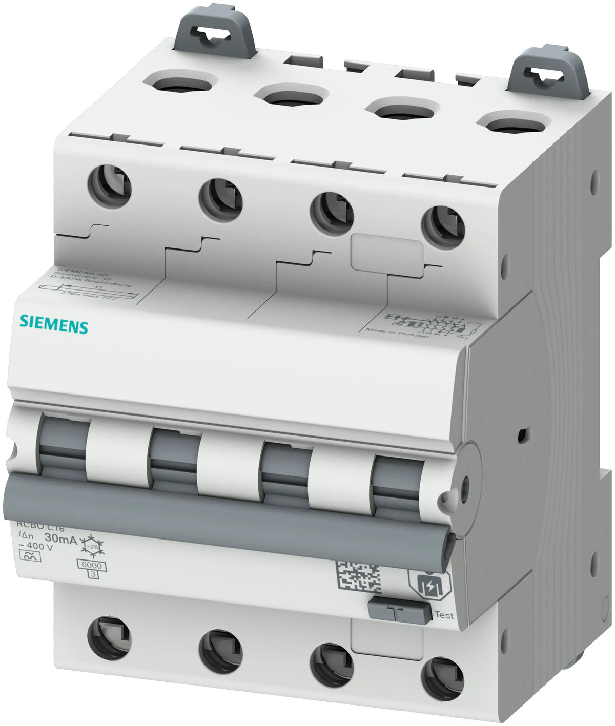 Siemens C25A personskyddsautomat 3P+N 30mA 6kA (Skårebo)