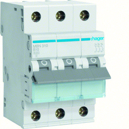 Minibrytare 3-P 10A B 6kA (Rexel)