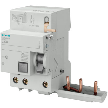 Jordf br bl A 0.3-63A 3P 30mA (Rexel)