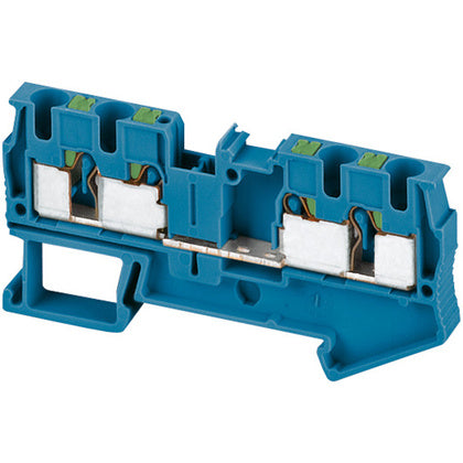 Push-in plint 4 pol 4mm² blå (Rexel)
