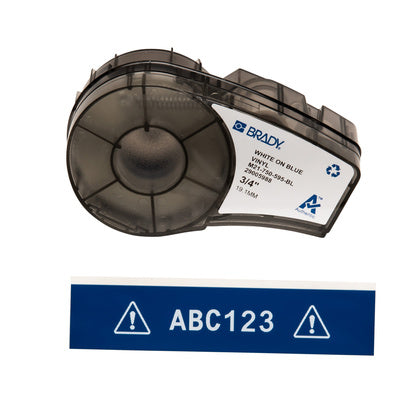 TEJP 19.05MMx6.4M VIT/BLÅ (Rexel)