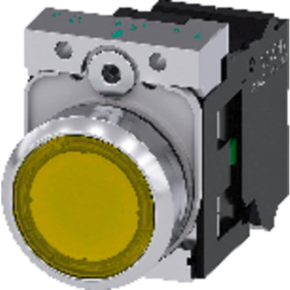 LAMPTRYCKKNAPP GUL 230V 1NO (Rexel)