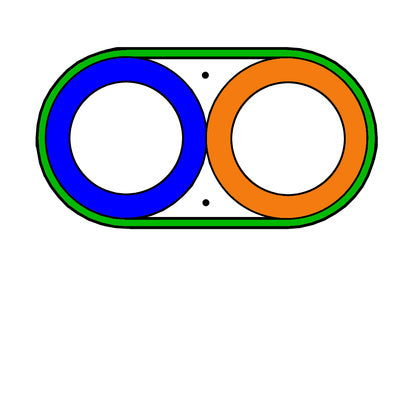 TUB DBB 2x16/10mm GRÖN (Rexel)