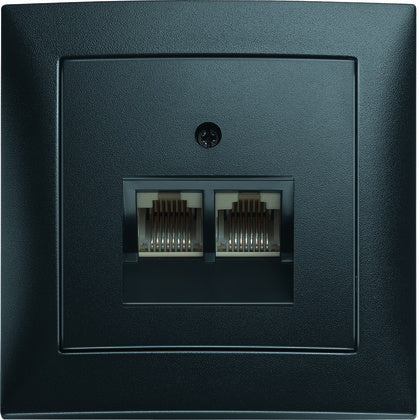 DATAUTT 2XRJ45 KAT5 SKÄRM ANTR (Rexel)