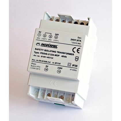 Skyddstrafo 230/12 / 24V 40VA (Rexel)