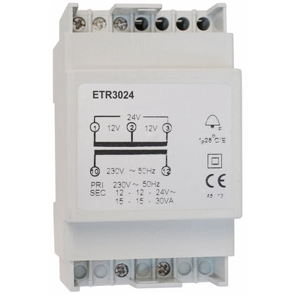 Transformator 30VA 12/24VAC (Rexel)