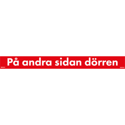 Dekal "På andra sidan dörren" (Rexel)