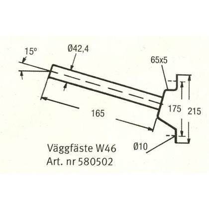 VÄGGFÄSTE 580502 (Rexel)