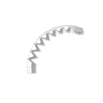Kabelskydd Flexböj 22mm Vit (Rexel)