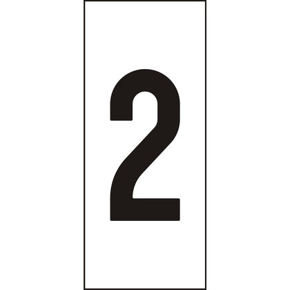 Märksyst H25 Vit Siffra 2 (Rexel)