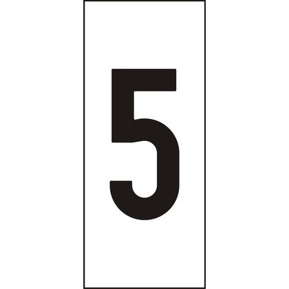 Märksyst H25 Vit Siffra 5 (Rexel)