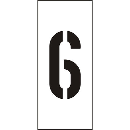 Märksyst H25 Vit Siffra 6 (Rexel)