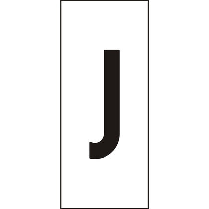 Märksyst H25 Vit Bokstav J (Rexel)