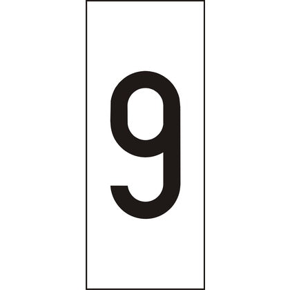 Märksyst H10 Vit Siffra 9 (Rexel)