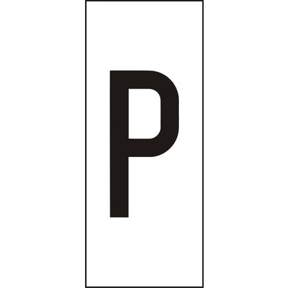 Märksyst H10 Vit Bokstav P (Rexel)