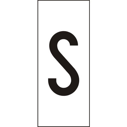 Märksyst H10 Vit Bokstav S (Rexel)