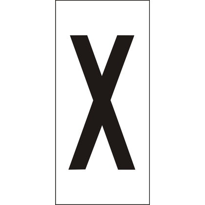 Märksyst H50 Vit Bokstav X (Rexel)