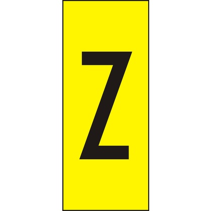 Märksyst H10 Gul Bokstav Z (Rexel)