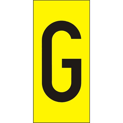 Märksyst H50 Gul Bokstav G (Rexel)