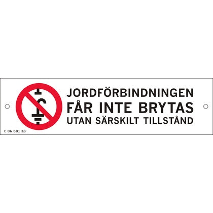 Skylt Jordförbindningen (Rexel)