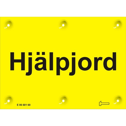 Skylt Hjälpjord A6 (Rexel)