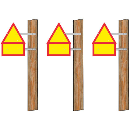 Skyltsats extra hög korsning (Rexel)
