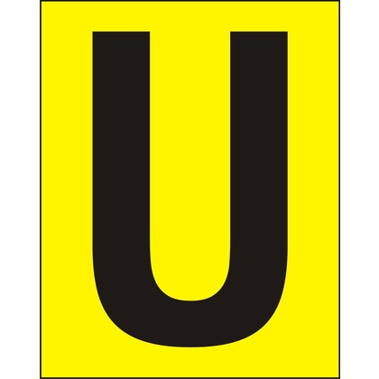 Märksyst H50 Gul Vertikal U (Rexel)