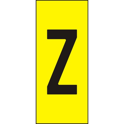Märksyst H25 Gul Bokstav Z (Rexel)