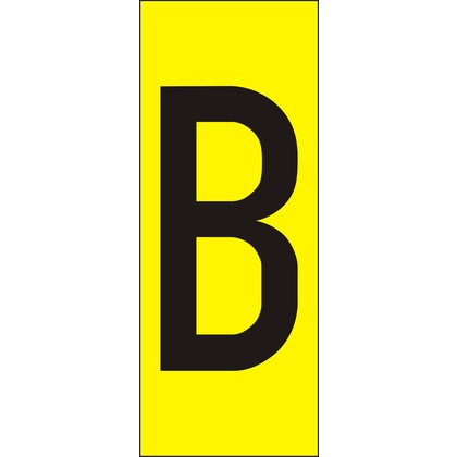 Märksyst H80 Gul Bokstav B (Rexel)