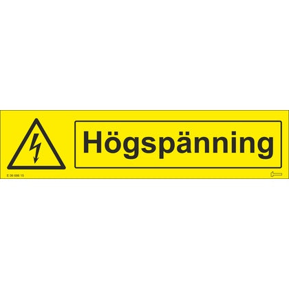 Dekal Högspänning 210x50mm (Rexel)