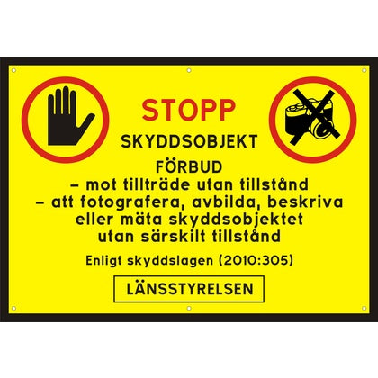 Skylt 2.3 Skyddsobjekt A4 (Rexel)