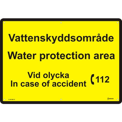 Skylt Vattenskyddsområde A4 (Rexel)