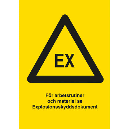 VARNINGSSKYLT EX HÅRDPL (Rexel)