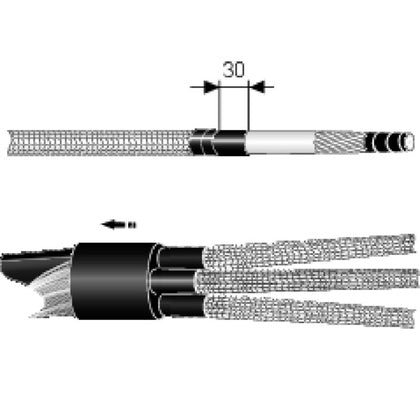 Partskärmningssats 50-95/1200 (Rexel)