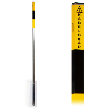 Kabelskåpsstolpe el 2500mm (Rexel)