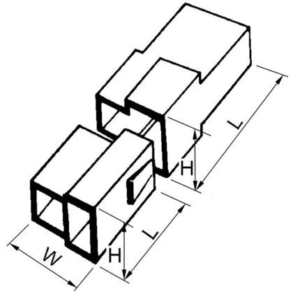 KOPPLINGSBLOCK F FLST 2P L24 (Rexel)