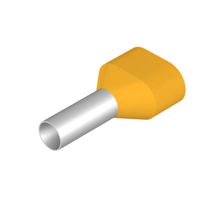 Ändhylsa 2x6,0 12mm gul Pås/20 (Rexel)