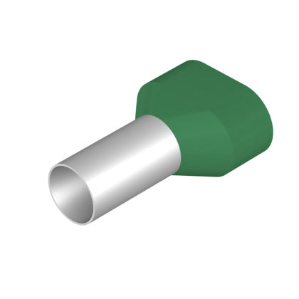 Ändhylsa 2x16mm² grön Påse/50 (Rexel)