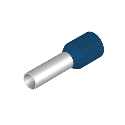 Ändhylsa 2,5 8mm blå Påse/500 (Rexel)