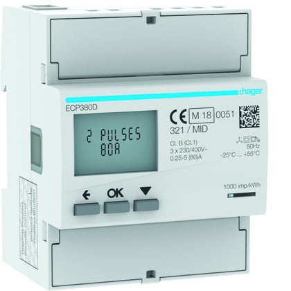 Energimät 3-f 80A direkt puls (Rexel)